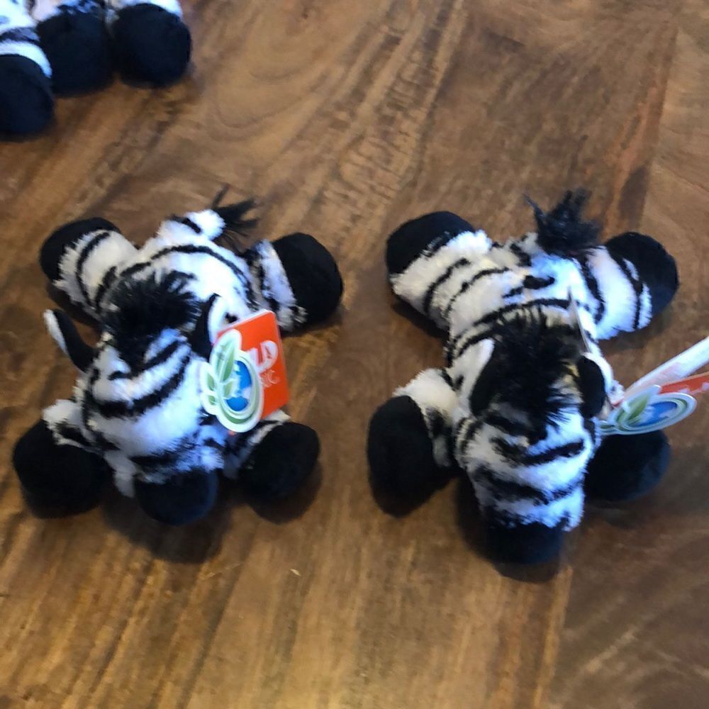 Wild Republic mini zebra-2 plushes